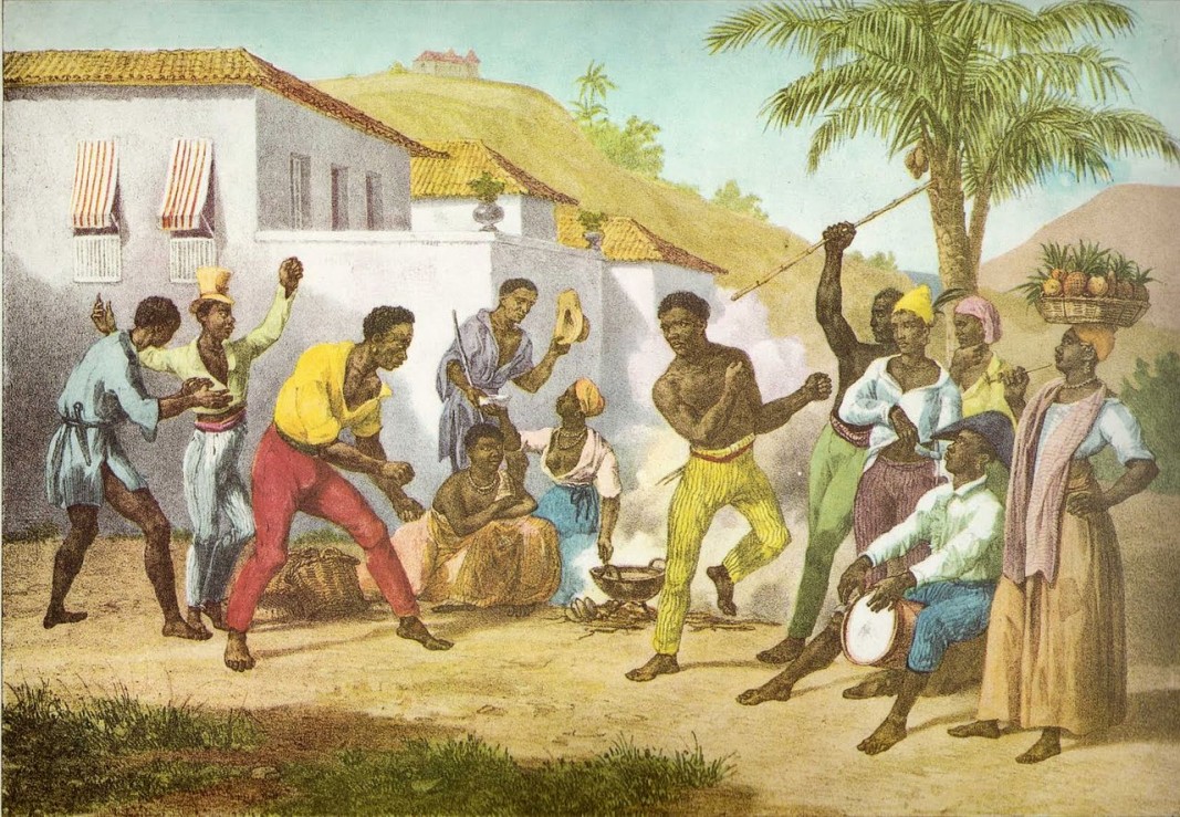 Капоейра или танцът на войната, 1835, Йохан Мориц Ругендас