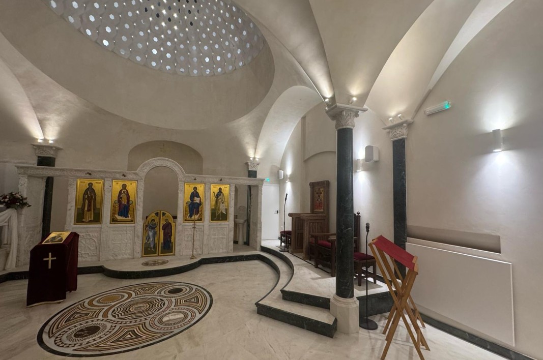 The new Bulgarian church from the inside