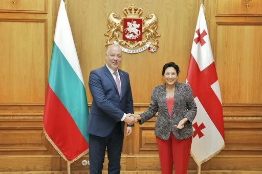 Среща на Росен Желязков с президента на Грузия Саломе Забуришвили