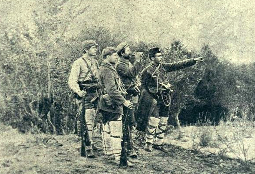 Щабът на четата на Христо Чернопеев, 1903 г.