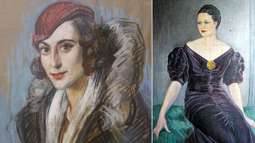 Γυναίκεια πορτρέτα και πορτρέτο της Ελισάβετα Μπαγριάνα