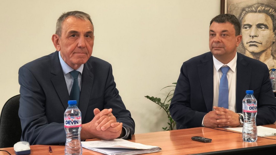 Дауд Ибрям и кметът на Силистра Александър Сабанов