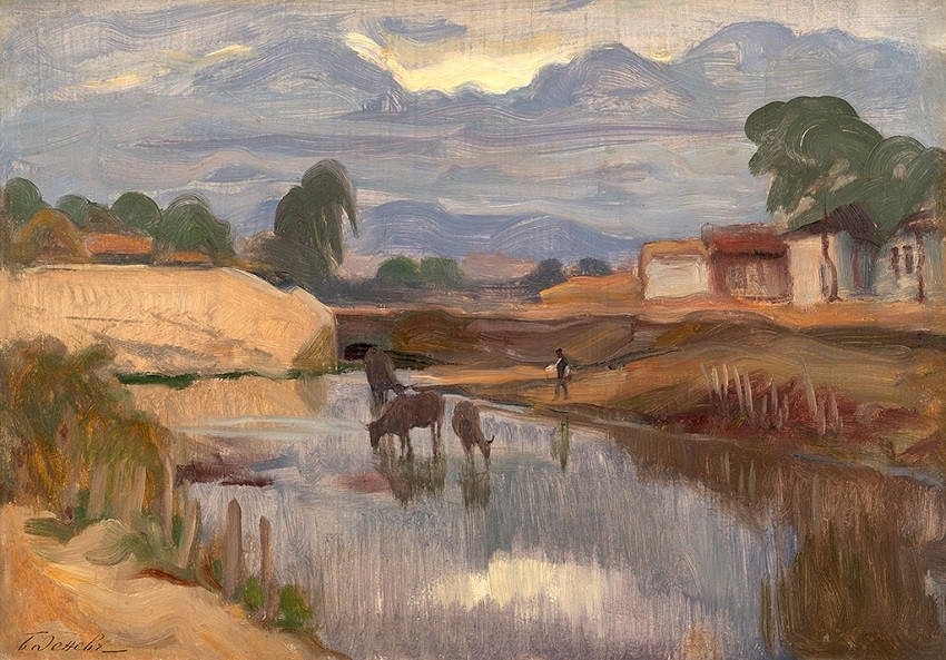 Boris Denew, Landschaft