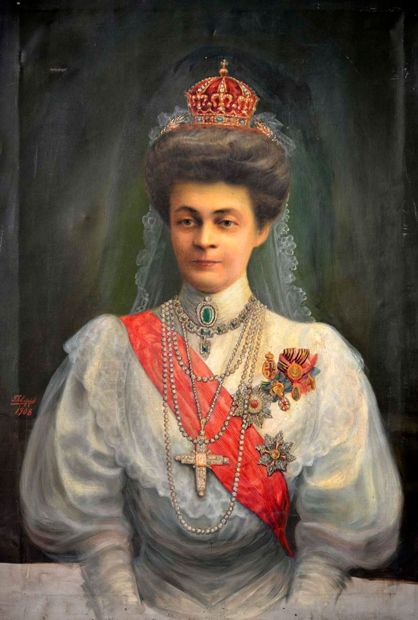 Портрет на царица Елеонора от  Георги Евстатиев, 1908 г.