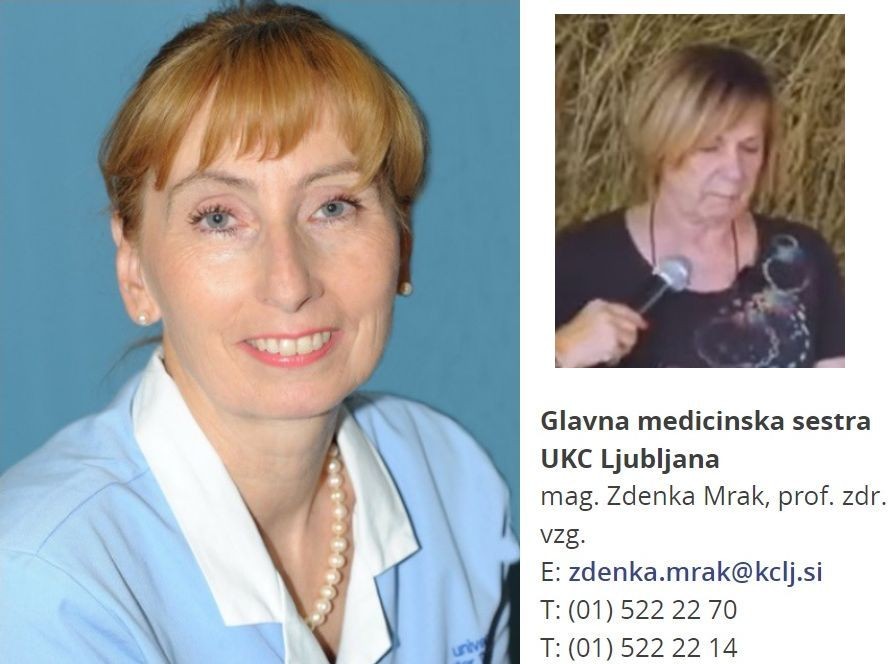 Главната медицинска сестра Зденка Мрак (вляво) и жената от видеото Вера Каналец, която невярно е представена за такава.
