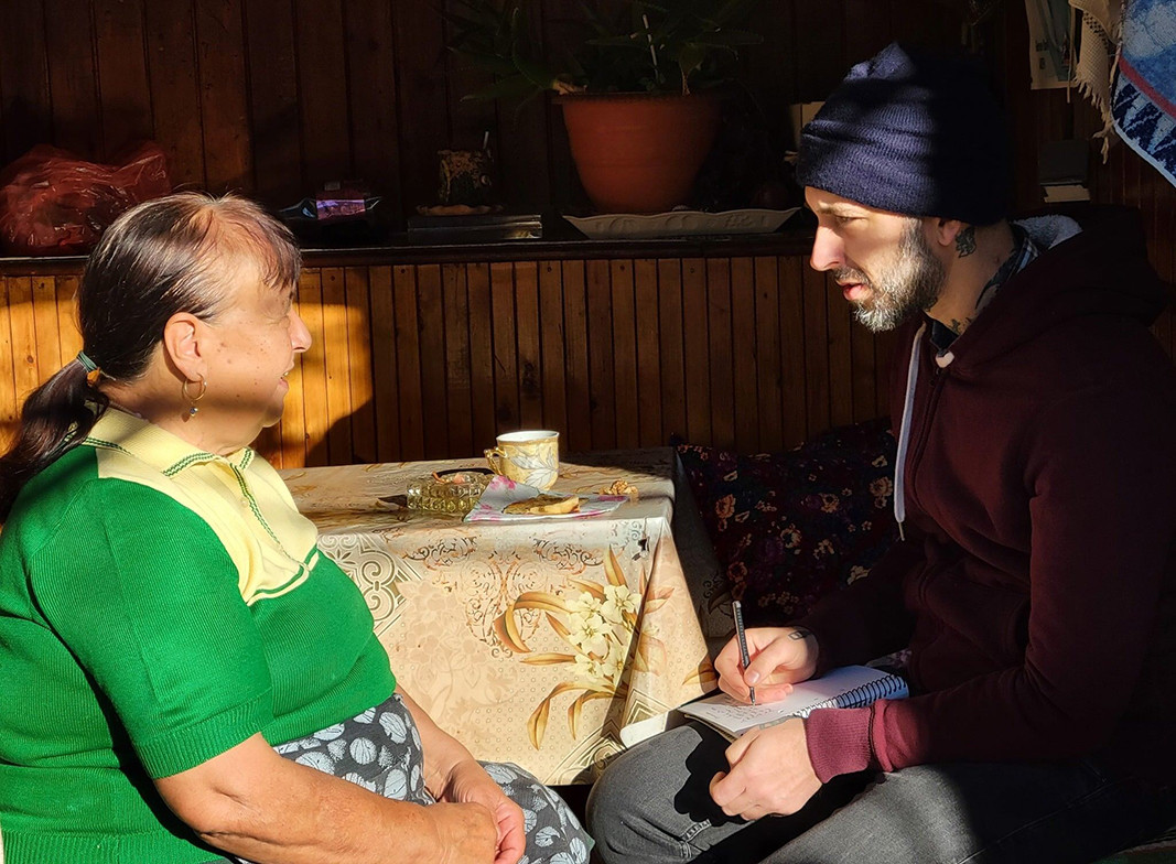 With Grandma Rosa in the Rhodope village of Dryanovo