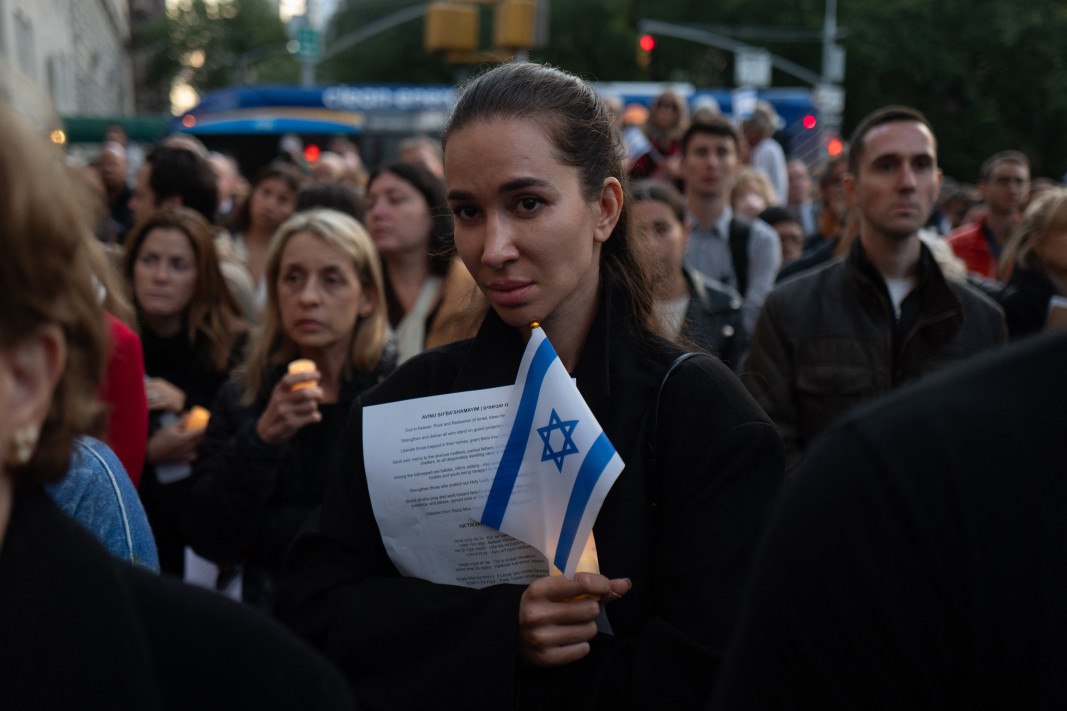 Бдение за жертвите в Израел в Ню Йорк, 9 октомври 2023 г./АФП