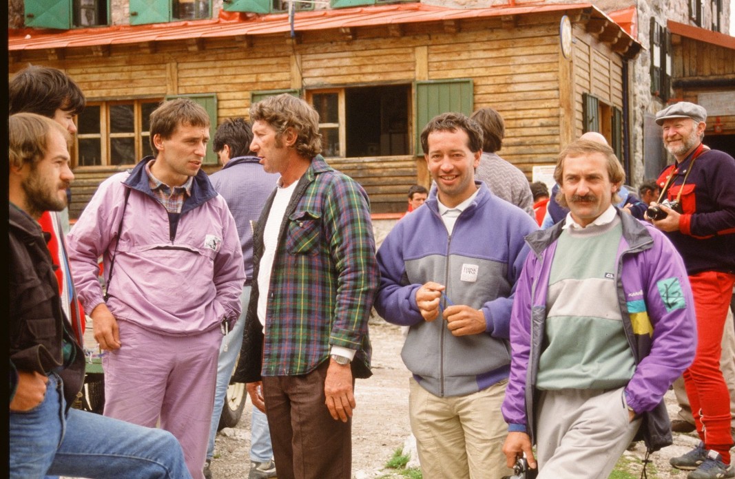 Силво Каро (вляво) с Джим Бридуел и Кшищоф виелицки