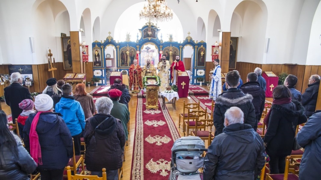 Литургия в българската църква в Будапеща