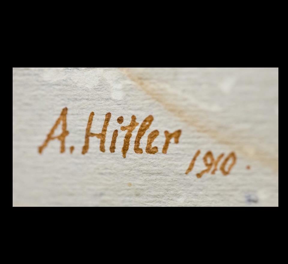 Подписът на А.Хитлер