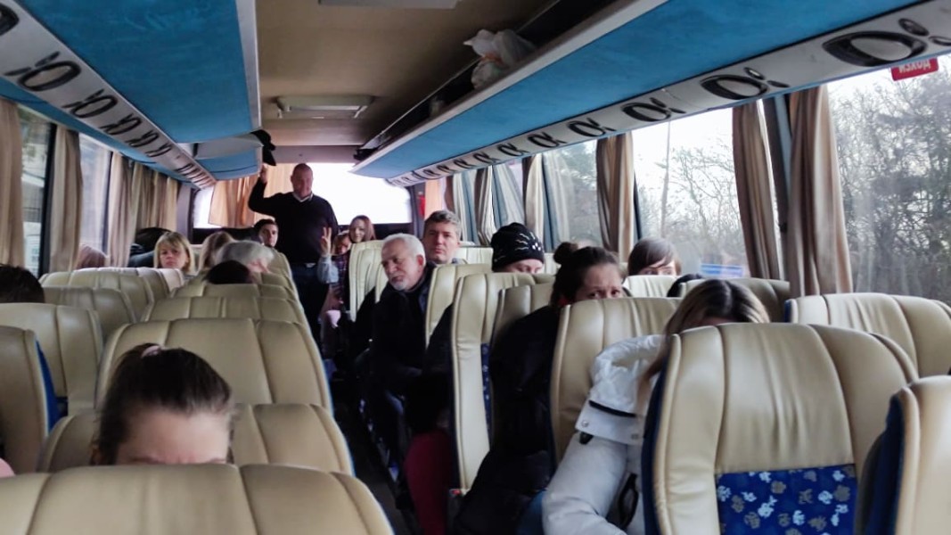 Българи, евакуирани от Одеса, Украйна. Снимка: Румен Сарандев