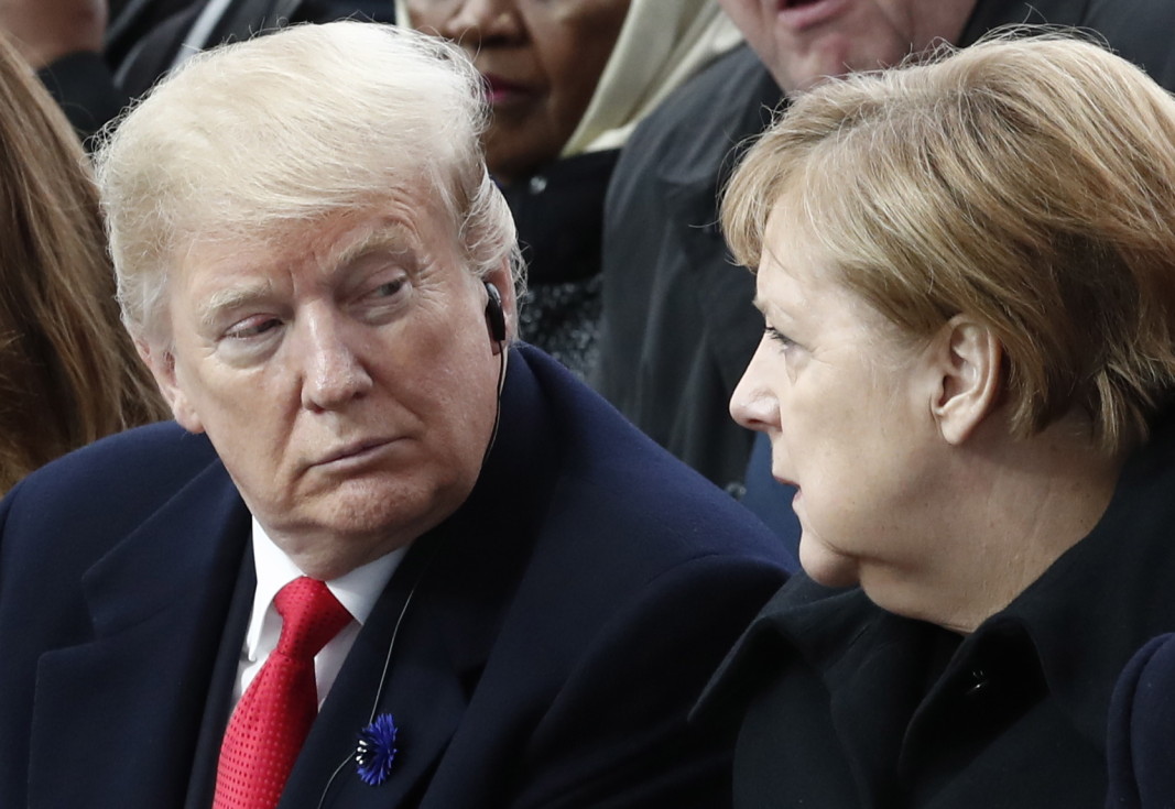  Меркел и Тръмп, фотография: ЕПА/БГНЕС 