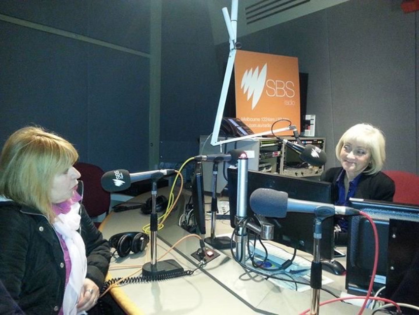 Фили Ладжман със Севдалина Сарандева от Радио Добруджа