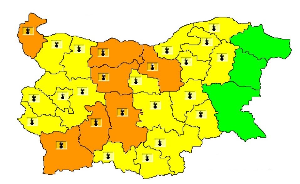  Източник: Национален институт по метеорология и хидрология 