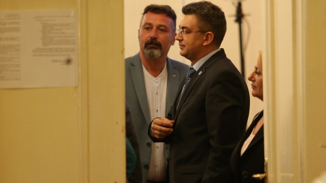 Филип Станев и кандидатът на ИТН за премиер Пламен Николов Снимка: БГНЕС