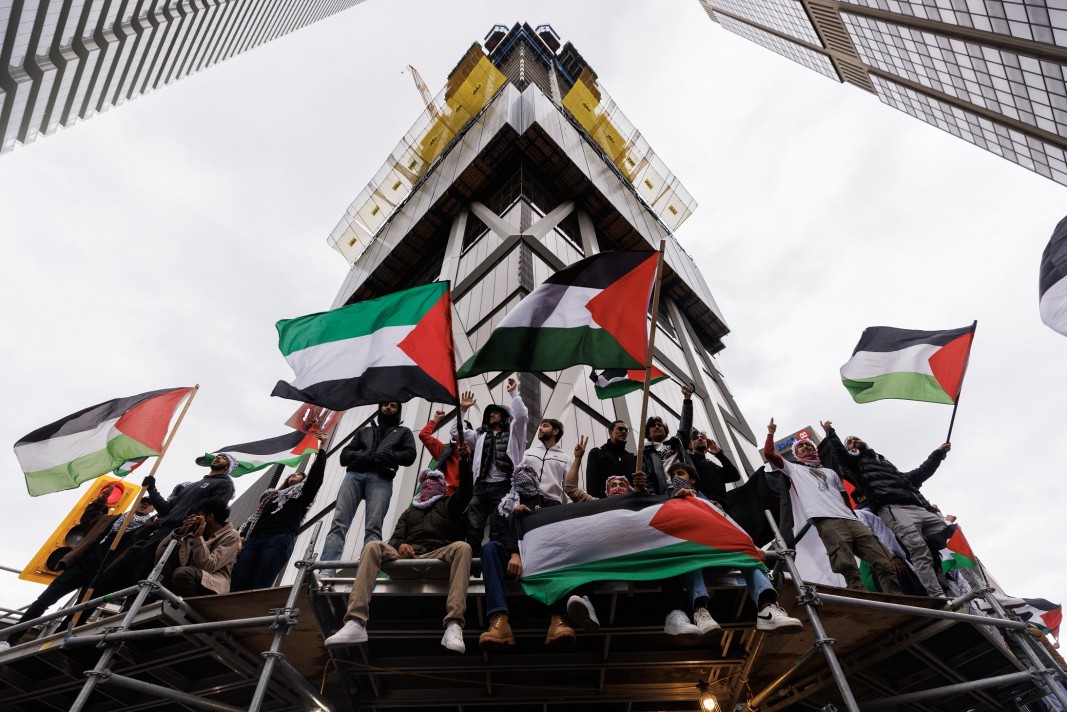 Палестински протест в Торонто, Канада, 9 октомври 2023 г./АФП