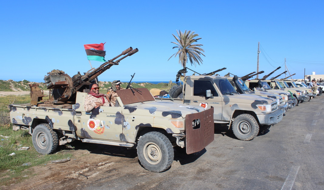 Либийски военни край Триполи