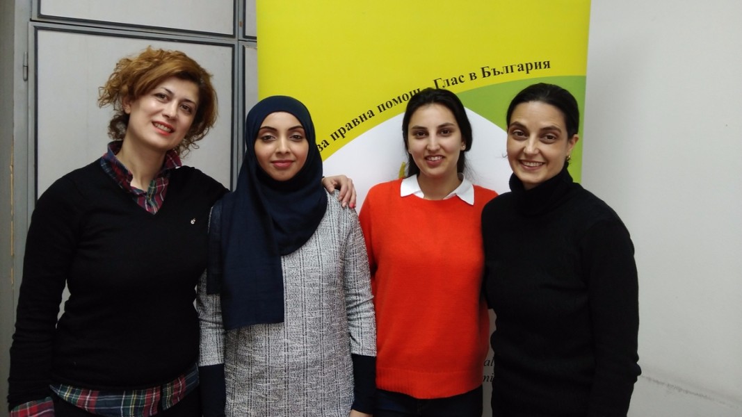 От ляво надясно: Фаегех Ешкевари, Сара Алкаф, Силсила Махбуб и Диана Радославова  Снимка от личен архив