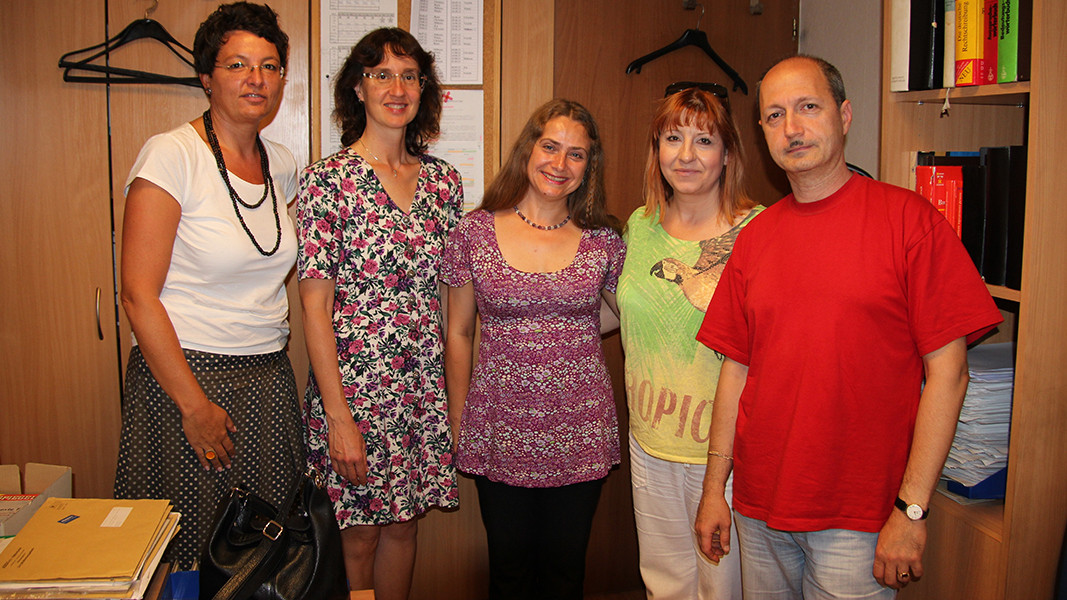 The team of the German section of Radio Bulgaria together with Helmut Matt's wife Linda