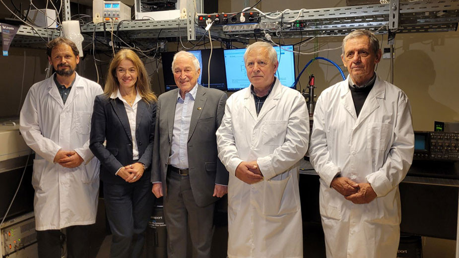 Доц. Георги Янков, доц. Екатерина Йорданова, академик Никола Съботинов, доц. Иван Ангелов, проф. Любомир Ковачев.