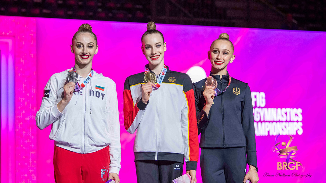 gymnastique rythmique Bulgarie championne du Monde 2015 Ruban 