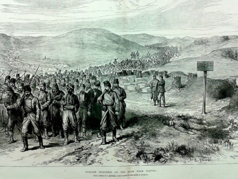 „Турски ратни заробљеници на путу из Плевена“