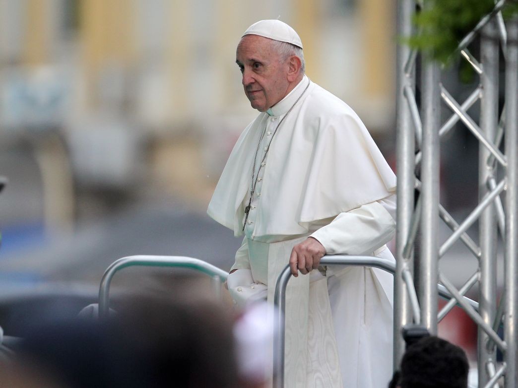 Pope Francis on a visit to Bulgaria, 2019