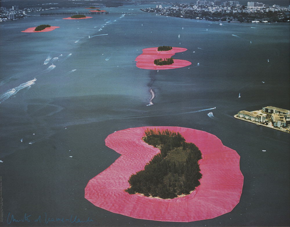  Кристо и Жан-Клод. Обградените острови, Бискайски залив, Голямо Маями, 1980-1983 