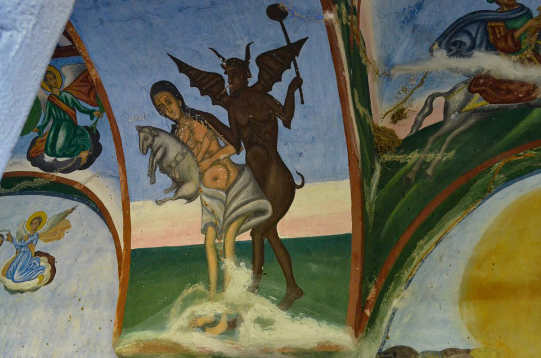 Mural in the St. George monastery