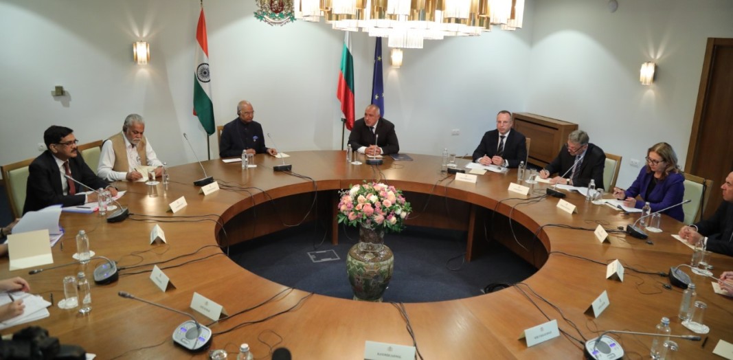 Министър председателят Бойко Борисов се срещна с президента на Индия Рам