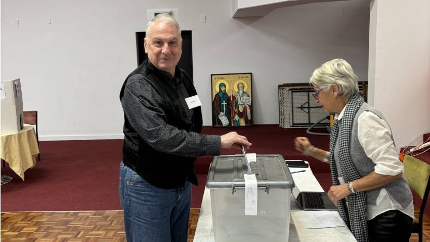 Lachezar Petkov is the election observer in Melbourne from Bulgaria
