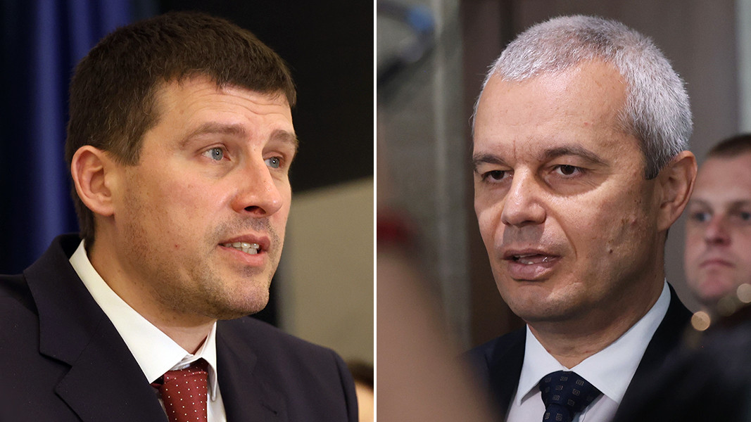 Лидеры партий „Величие“ и „Возрождение“ – Ивелин Михайлов и Костадин Костадинов