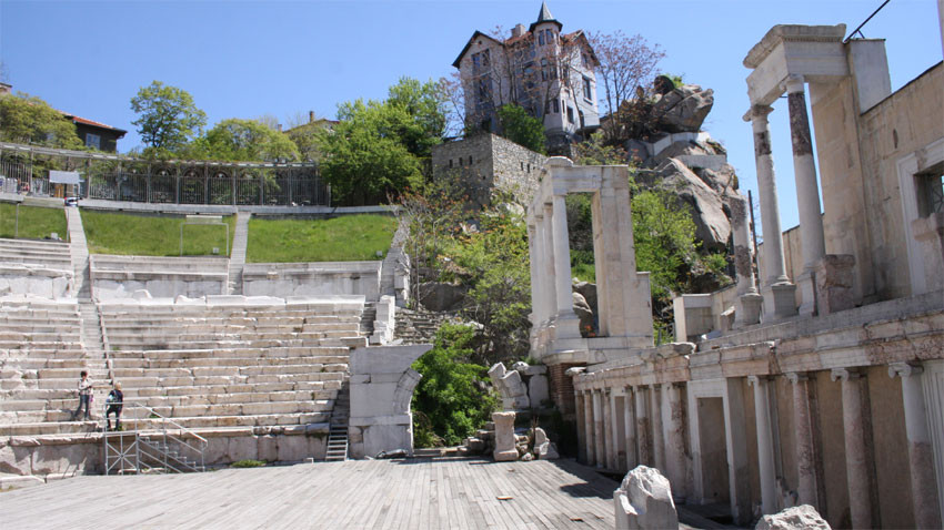 Το Αρχαίο Θέατρο όπου θα παρουσιαστούν πολλές από τις παραστάσεις και τις συναυλίες του σχεδίου Πλόβντιφ - Πολιτιστική Πρωτεύουσα της Ευρώπης. Φωτογραφία: BGNES