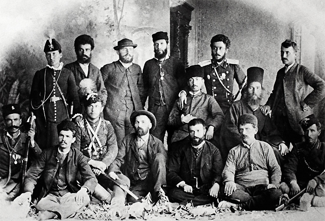 Activistes du Comité central révolutionnaire bulgare, Plovdiv, été 1885