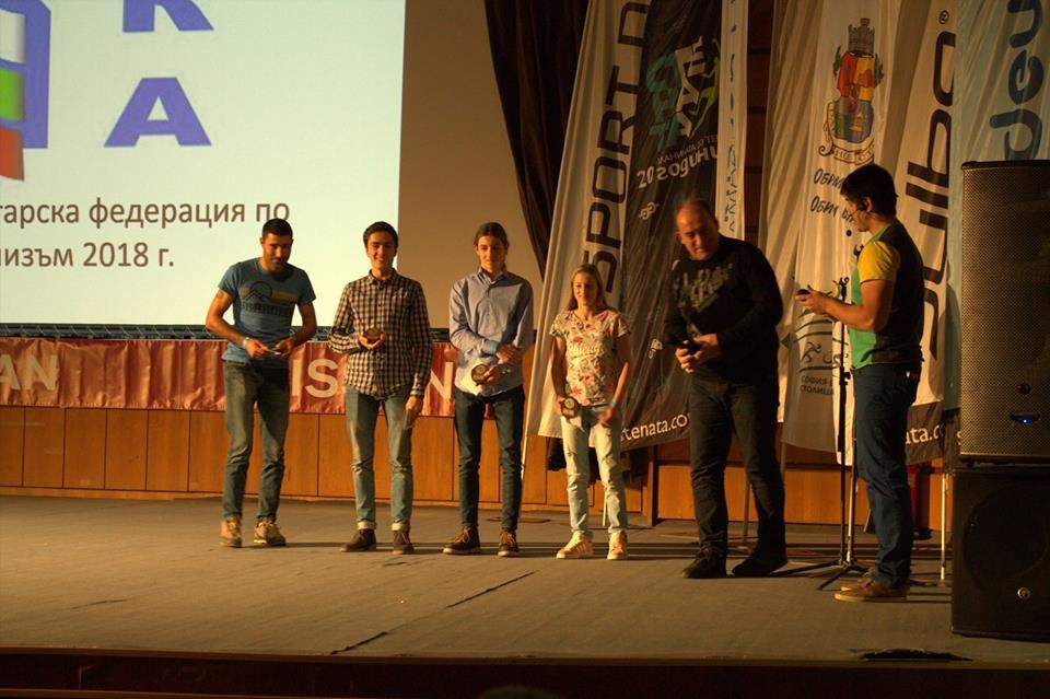 От ляво надясно: Дамян Чолпанов, Петър Иванов, Петър Атанасов, Алекс Тоткова, Петко Тотев
