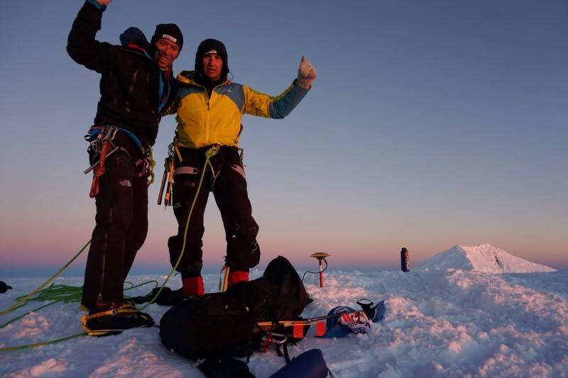С Дойчин Боянов на връх Лясковец, Антарктида