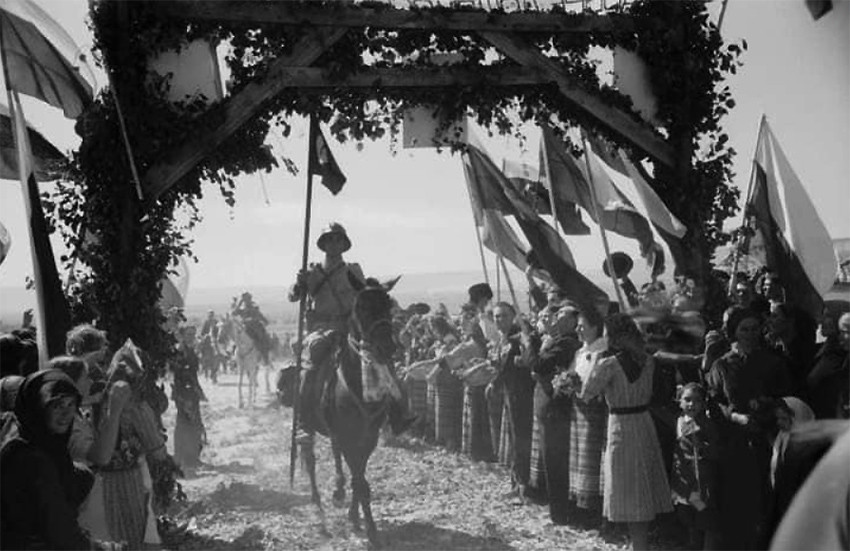 La entrada del ejército búlgaro en Dobrudzha del Sur en 1940