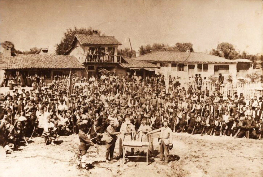 The Golyamo Konare military unit, September 6, 1885