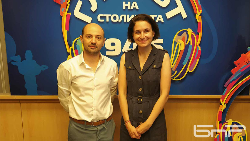 Ромен Декроа и Здрава Стоева от Френския културен институт