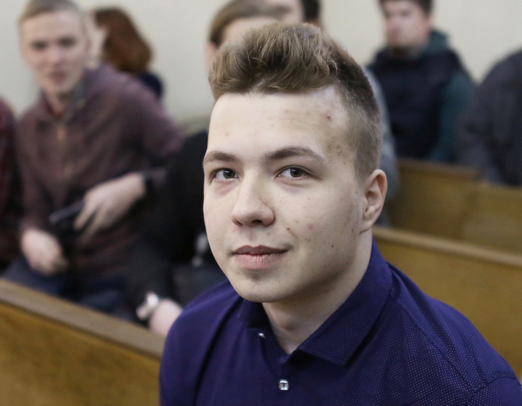  Роман Протасевич в съд в Минск, 2017 година 