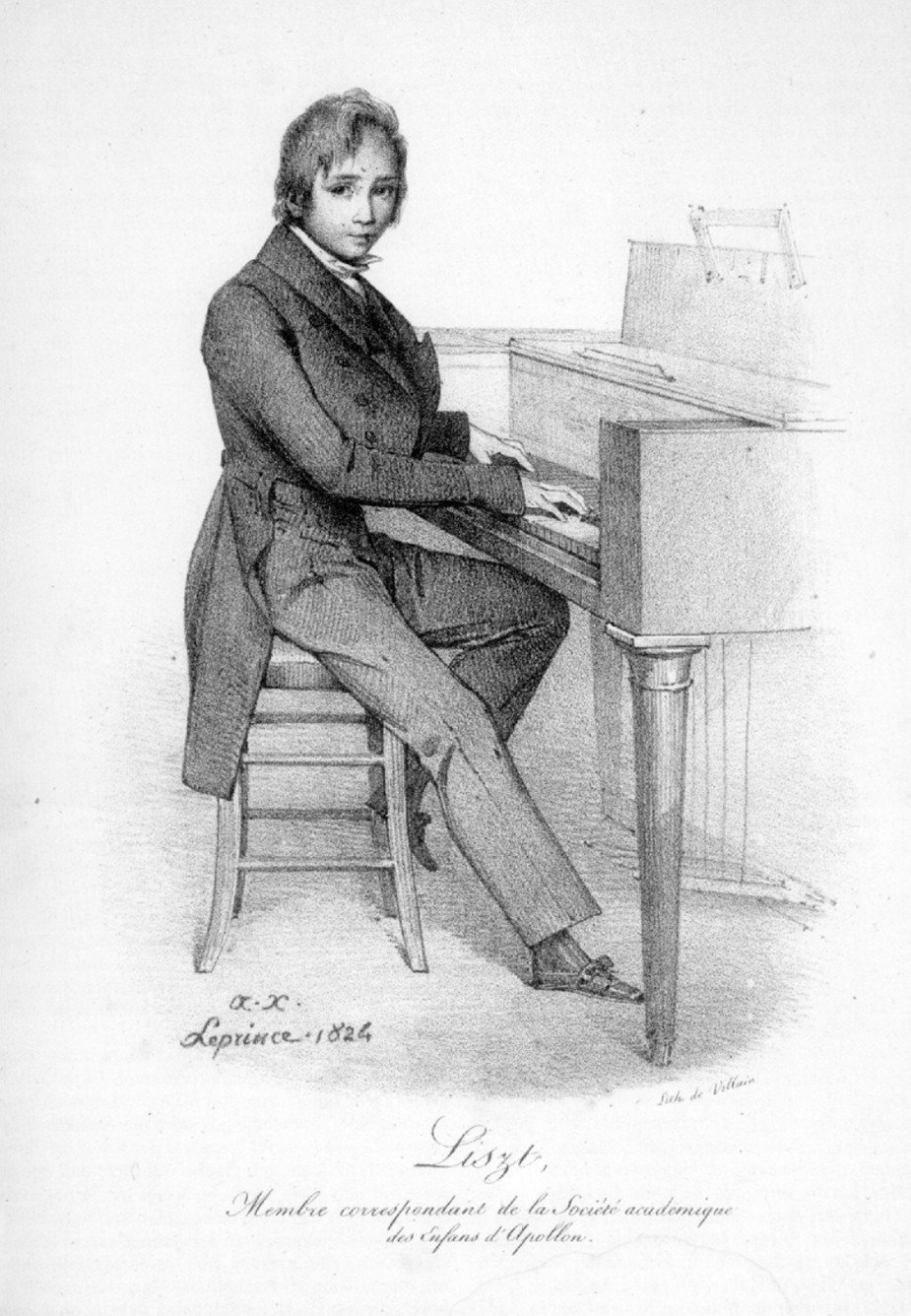 Ференц Лист, 1824 г.
