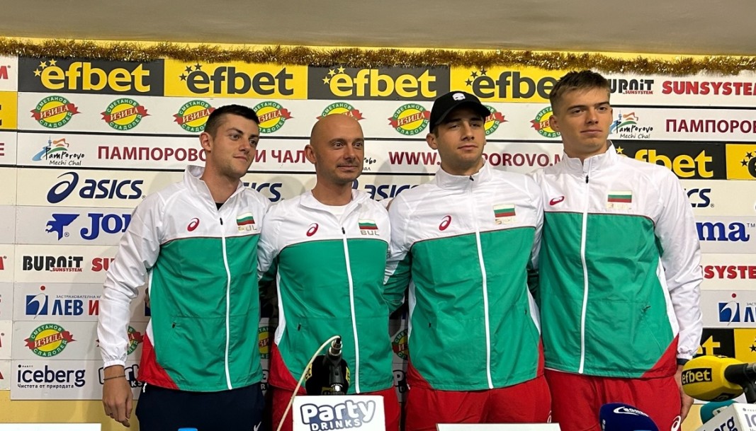 Лазаров, Димов, Донски и Нестеров (от ляво - на дясно).