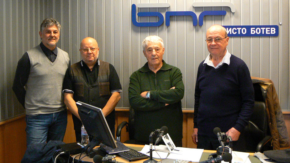 Теодосий Спасов, Румен Леонидов, проф. Джузепе Дел’Агата и Борислав Геронтиев (отляво надясно)