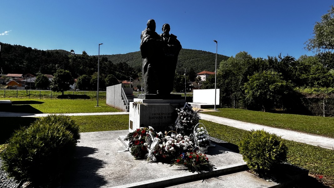 Monument to the Holy Brothers Cyril and Methodius in Caribrod