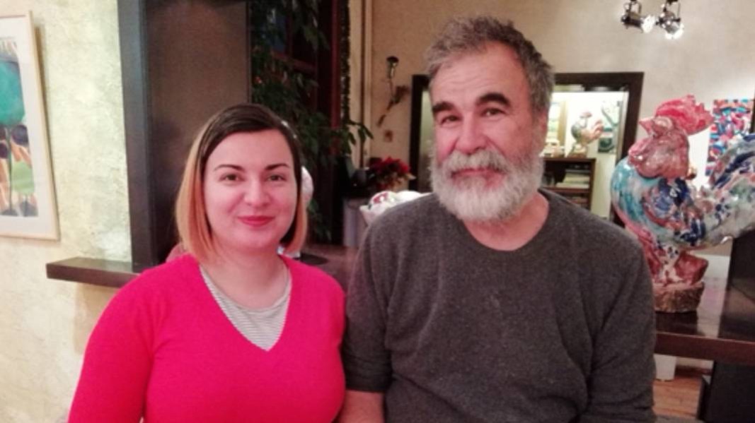 Ева Попнеделева с баща си Вихрони Попнеделев
