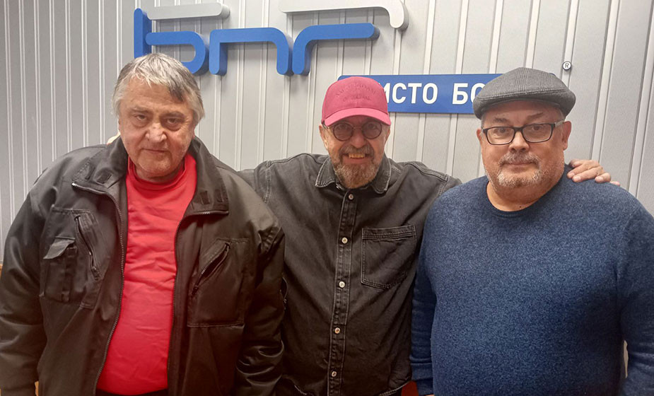 Радослав Диков, Антон Митов и Васил Велев (отляво на дясно)