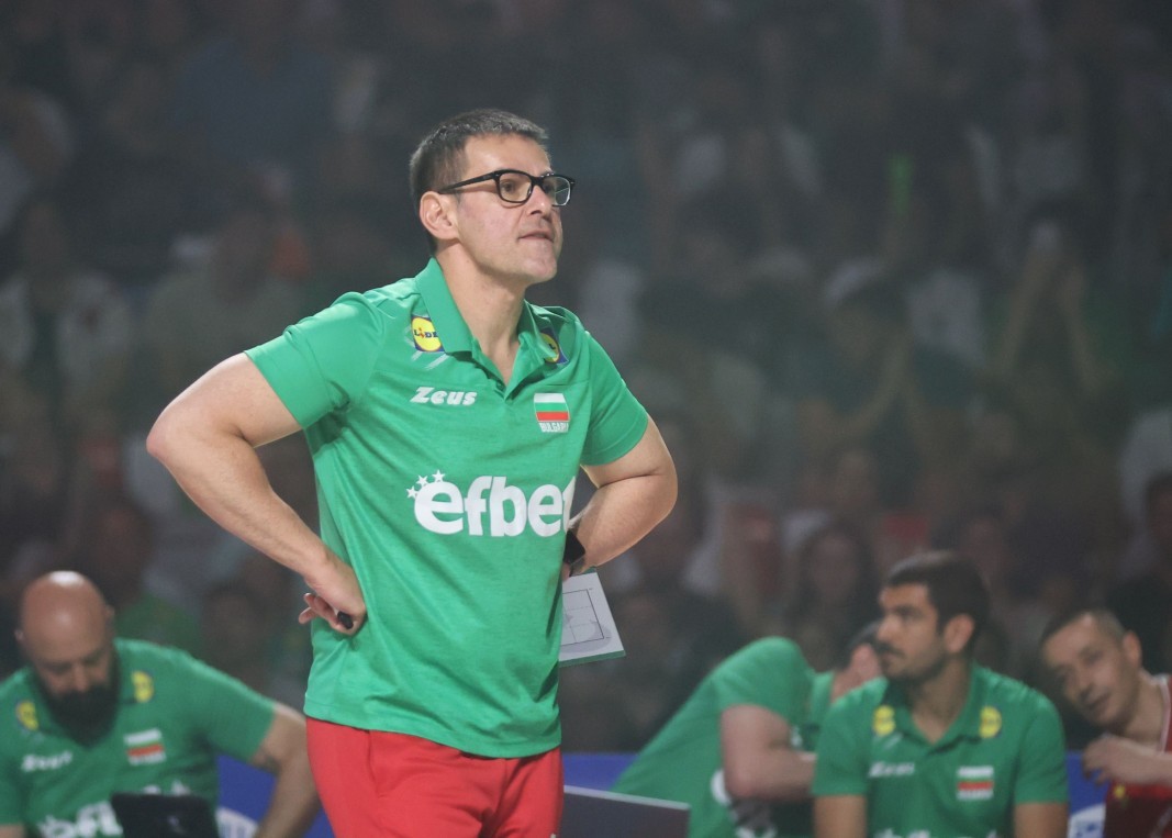 The coach of the Bulgarian team Gianlorenzo Blengini