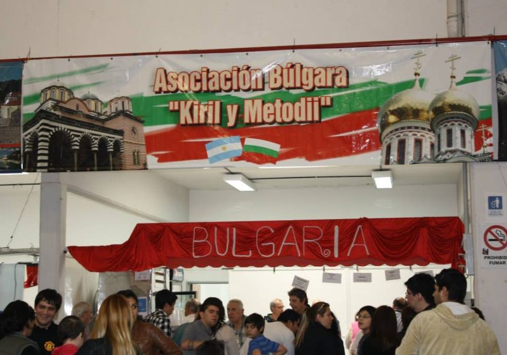 Der bulgarische Stand auf dem Volksfest der Gemeinschaften