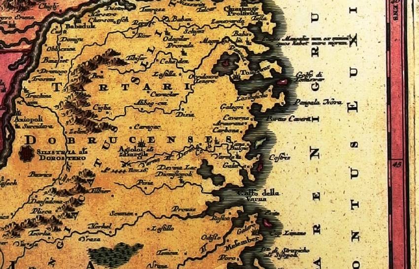 Остров у устья реки Камчия, изображенный на карте XVIII в.