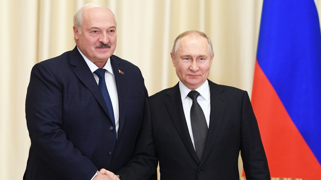 Александър Лукашенко и Владимир Путин, 17 февруари 2023 г. Снимка: ЕПА/БГНЕС